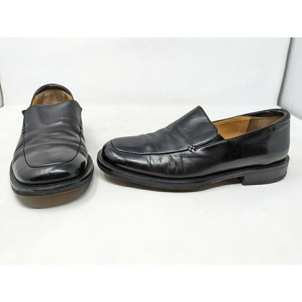 MEZLAN MILAN BLACK LEATHER LOAFER SHOES MEN'S SIZE 7.5 M